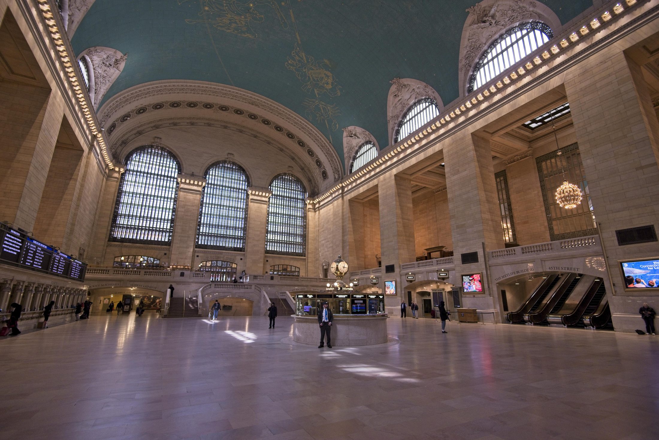 Empty Grand Central Terminal main concourse