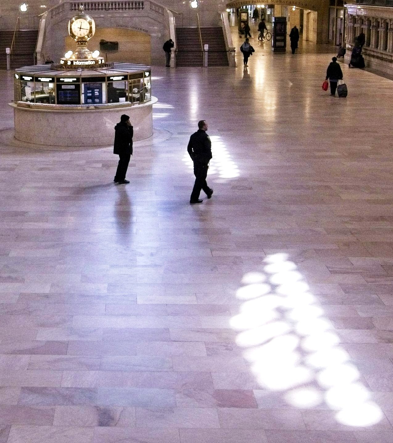 Empty Grand Central Terminal concourse, alternate angle